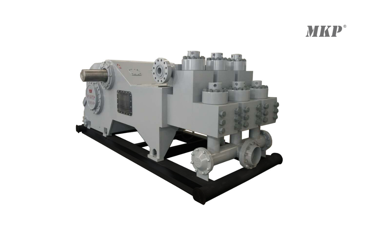 Image of a Mud Pump on a white background with the Mud King Products logo in the corner.